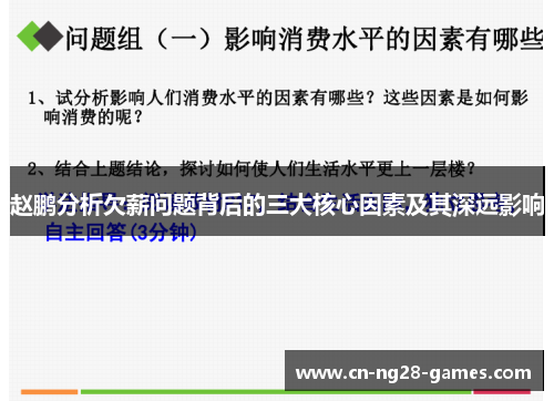 赵鹏分析欠薪问题背后的三大核心因素及其深远影响